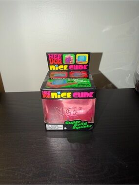 Nee Doh Nice Cube Pink Super Solid Squish Needoh